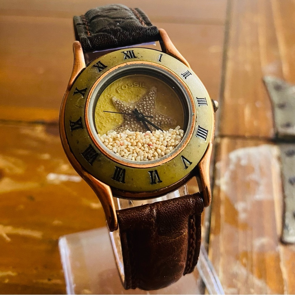 1995 RARE FOSSIL STARFISH STONE WATCH BW-6781